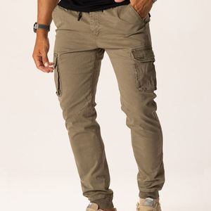 Pantalons de jogging décontractés à logo personnalisé, pantalons amples à taille élastique, jambes droites, pantalons cargo pour homme - Product Image 6