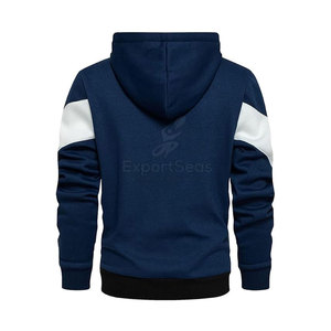 Relaxed Fit Basics Sudadera con cremallera con cierre de cremallera suave Sudadera con capucha con cremallera de color personalizado con diseño clásico moderno - Product Image 2