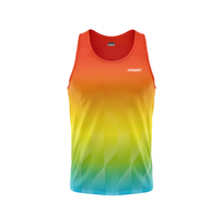 Conjunto de Camiseta Deportiva sin Costuras con Estampado de Color Degradado Personalizable Unisex, Elástica en Cuatro Direcciones, Transpirable y de Secado Rápido