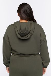 Sweat à capuche oversize pour femme en coton French Terry de haute qualité, respirant, avec fermeture éclair courte, broderie de logo personnalisée, imprimé - Product Image 4