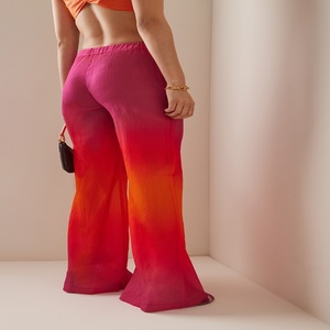 Pantalon Harem Empilé Femme Taille Mi-Haute Survêtement Streetwear Cargo 100% Coton Séchage Rapide Écologique Hip Hop - Product Image 4