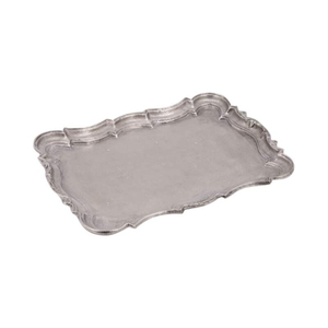 Plat de service rond en aluminium en gros avec poignées, finition gris étain élégante, plat à nourriture en métal pour la maison, l'hôtel, le restaurant - Product Image 5