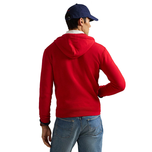 Sudadera con capucha de forro polar 100% algodón para hombre, de corte regular, peso pesado, con cremallera, estilo urbano, hombro caído, informal, para invierno, venta al por mayor - Product Image 3