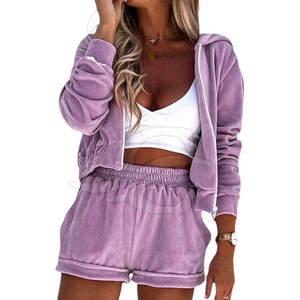 Conjuntos de Sudadera con Capucha para Mujer, 100% Algodón, Calidad Premium, Fabricante de Pakistán, Personalizables OEM, Transpirables, de Secado Rápido y Ligeros - Product Image 1