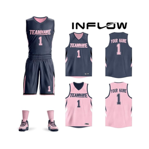 Camiseta de baloncesto personalizada para hombre, camiseta de baloncesto reversible, número bordado, uniforme de baloncesto de malla Vintage - Product Image 5