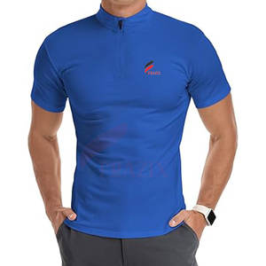 Camiseta Polo de algodón de talla grande para hombre, diseño único, nueva llegada, camisetas Polo de media cremallera, camisetas Polo de secado rápido para hombre - Product Image 4