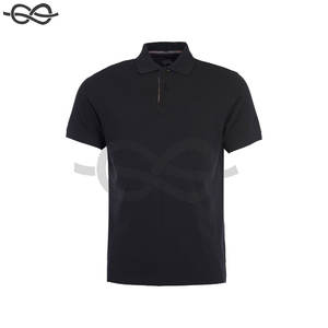 Camisa con estampado de logotipo bordado para hombre Oem 100% algodón liso tela Polo camisetas logotipo personalizado Polo camisa hombres algodón - Product Image 1