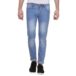 High Street Populair Design Hiphop Heren Denim Broek/Ademende Slanke Pasvorm Straight Denim Casual Heren Kaveri Jeans