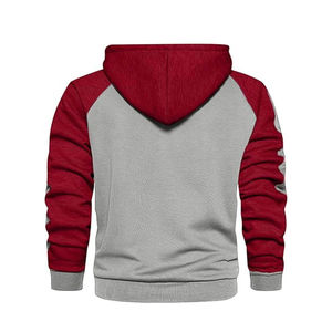 Nueva moda hombres Otoño Invierno con capucha calle manga larga suelta Color sólido con capucha Casual sudaderas con capucha personalizadas - Product Image 4