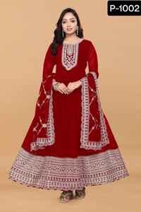 Robes longues de style Anarkali pour femmes indiennes, conçues par des designers, pour les mariages et les saisons festives, vêtements traditionnels, costume Salwar Kameez - Product Image 2