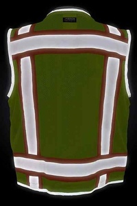 OEM Custom Design <b>Reflective</b> Safety Vest for Men Casual Summer Woolen <b>Jacket</b> for Outdoor Fun Night Vision <b>Reflective</b> for <b>Cycling</b> - Product Image 4
