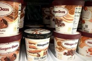 Crème glacée à la fraise Ha-agen-Dazs, saveur naturelle de fraise, crémeuse et riche, pot de 500 ml - Product Image 5