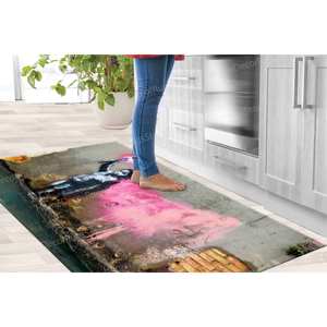 Alfombra con Estampado de Grafiti de Banksy - Decoración Moderna para el Hogar, Alfombra Suave No Tejida - Product Image 5