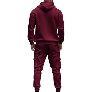 Conjunto de Chándal de Maternidad Casual de Invierno con Estampado Personalizado para Hombre, Conjunto Completo de Sudadera con Capucha y Pantalones - Product Image 4