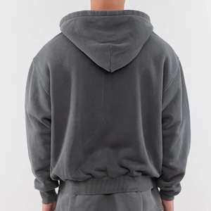 Wholesale Men's Plus Size Sweatshirt Hoodies 360gsm Heavy Weight Acid Wash Fleece Digital Print Logo Regular Fit <b>Zip</b> <b>Hooded</b> - Product Image 2