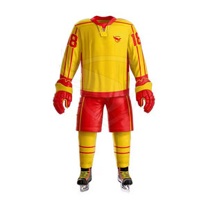 Uniforme de hockey sobre hielo hecho a medida Uniforme de hockey sobre hielo de alta calidad 100% Poliéster Uniforme de hockey sobre hielo - Product Image 1