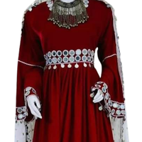 Nouvelles robes pour femmes bohèmes, tribales, ethniques, vintage, afghanes, kuchi, hauts courts, manches longues, tenues de fête modestes pour adultes