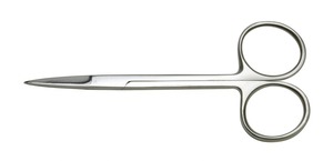 Ciseaux à iris incurvés de 10.5cm Ensemble de ciseaux à cuticules Instruments de chirurgie générale manuels à pointe fine Base des outils chirurgicaux - Product Image 5
