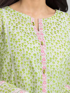 ชุดเดรสผ้าระบายอากาศได้ดีชุดเดรสแบบลำลอง3ชิ้นปักลายสำหรับสนามหญ้าและอินเดีย - Product Image 3