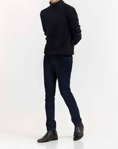 Pull en maille à col montant pour homme, en laine, design de créateur, pulls d'hiver pour homme, mode respirante, pulls à col rond personnalisés pour homme - Product Image 2