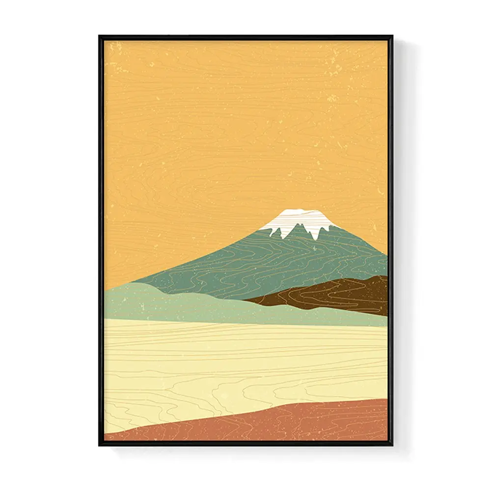 Paintings and Wall Arts Japanese style Fuji framed art print