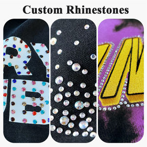 Custom Sweat Stack Pant Track Suits Acid Wash Tracksuits Rhinestone <b>Zip</b> <b>up</b> <b>Hoodie</b> and Flare Sweatpants Sweat suit Set for Men - Product Image 5