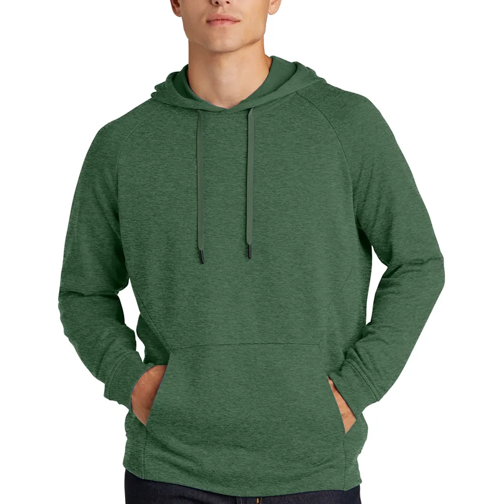 Hoodie katun pria 420GSM kualitas tinggi warna hijau kualitas Premium desain baru Hoodie Mode Pria