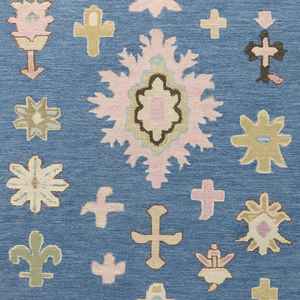 Tapis noué à la main, tapis persan turc noué, tapis Oushak, tapis coloré, tapis de salon, tapis brodé - Product Image 4