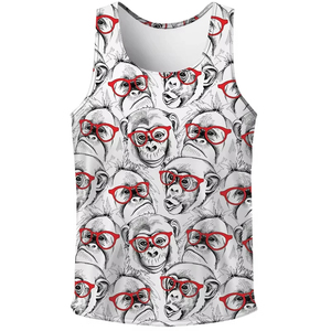 Camiseta sin mangas con estampado 3D para Hombre | Chaleco de pato de dibujos animados | Camisa sin mangas con patrón de gorila | Ropa deportiva de gimnasio holgada informal de verano con cuello redondo - Product Image 6