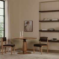 Ensemble table et chaises rondes en bois massif moderne pour usage commercial dans les hôtels et les cafés