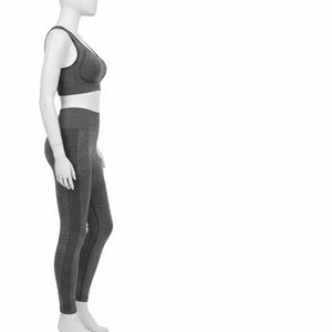 Conjunto de Yoga de Leggings y Sujetador Deportivo Transpirable sin Costuras, Ropa Deportiva Elástica de Nailon y Elastano, Suministro al por Mayor - Product Image 4