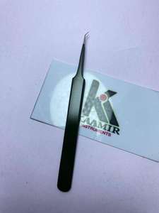 Pinces à cils professionnelles en acier inoxydable, très vendues, outils de beauté de haute qualité, fournitures de salon, extension de cils, anti-magnétiques - Product Image 5