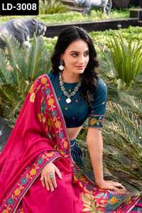 Indian Ethnic Wear Tussar Silk Material Printed And Foil Work With Lace Touch Up Heavy Treaditional Wear Lehenga Choli for Women - Product Image 3