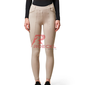 Cómodos pantalones de montar ajustados para mujer, transpirables, elegantes, ligeros, duraderos, pantalones ecuestres para montar a caballo al aire libre - Product Image 1