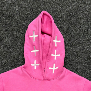 Sweats à capuche personnalisés à imprimé bouffant Sweats à capuche unisexes à broderie 3D Sweats à capuche personnalisés à impression de coton épais - Product Image 2