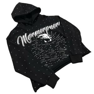 Sweat à capuche à fermeture éclair complète pour hommes avec logo personnalisé estampé Streetwear imprimé lourd sans ficelle Sweat à capuche Plus Options - Product Image 5