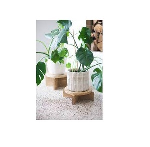 Mini support de pot de fleur support en bois pour article décoratif taille personnalisée forme ronde support de support de pot de plante de fleur en bois - Product Image 6