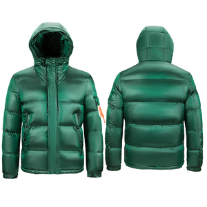 Chaquetas de burbujas de viento negras personalizadas unisex con bolsillos interiores chaqueta acolchada cremallera personalizada - Product Image 2