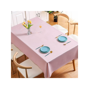 Tailor Made GOTS Certified Blue Floral <b>Table</b> <b>Cloth</b> Cotton Dining <b>Table</b> Cover Custom Size Custom Weight Eco Friendly OEM ODM - Product Image 3