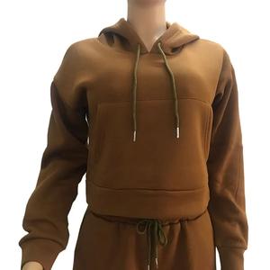 Ensemble de survêtement sportif confortable et haut de gamme pour femme, avec capuche, en coton 100 % respirant, coupe-vent, idéal pour l'extérieur - Product Image 4