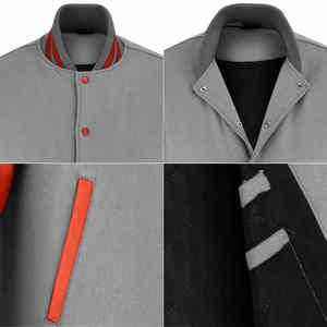 Veste d'université de baseball vintage pour hommes 100% laine avec logo brodé en chenille personnalisé motif de style de rue - Product Image 3