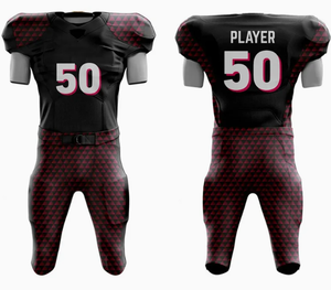 ชุดเครื่องแบบเสื้อเจอร์ซีย์อเมริกันฟุตบอลชุดเสื้อผ้าสำหรับผู้ใหญ่ทำจากโพลีเอสเตอร์แนววินเทจ - Product Image 4