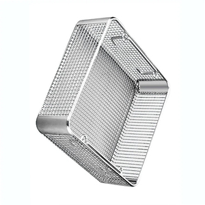 Holloware Surgical Mesh Wire Tray Dental Sterilization Mesh Tray Rack Mesh Box Stainless Steel Tray - Product Image 2