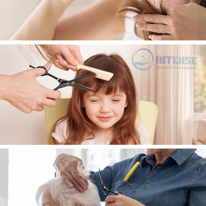 Juego de tijeras de corte de pelo profesional de acero inoxidable, tijeras de peluquería, Kit de peluquería para cortar y recortar el estilo - Product Image 6