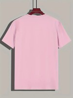 T-shirt Homme en Polyester Tricoté 100% de Haute Qualité, Nouvelle Collection, Couleur Unie, Manches Courtes, Formel, Écologique et Respirant