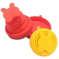 Tasse de voyage en Silicone sans BPA, gobelet personnalisé et pliable pour aliments, avec couvercle, ml
