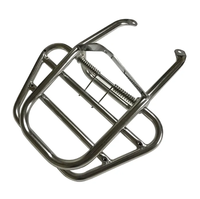 Porte-bagages arrière de moto en acier inoxydable chromé haute résistance, plateforme de transport durable, soudure de précision, conception robuste, ISO