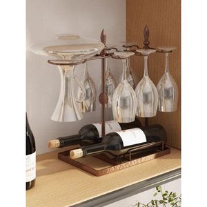 Organizador de portabotellas galvanizado de Metal de diseño clásico Soporte de almacenamiento de encimera Soporte para botellas de vino - Product Image 1