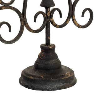 เชิงเทียนทองเหลืองสีดำดีไซน์สุดมหัศจรรย์เชิงเทียนสำหรับงานแต่งงานปาร์ตี้เทียนที่ไม่เหมือนใคร - Product Image 3