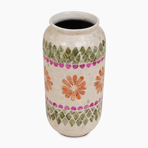 Top Produit sélectionné Fabrication Vases de table en incrustation de nacre florale Vase MOP pour le stockage des fleurs dans le salon - Product Image 4